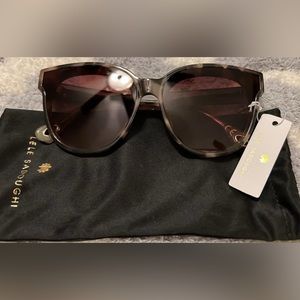Lele Sadoughi Brooklynn tortoise sunglasse